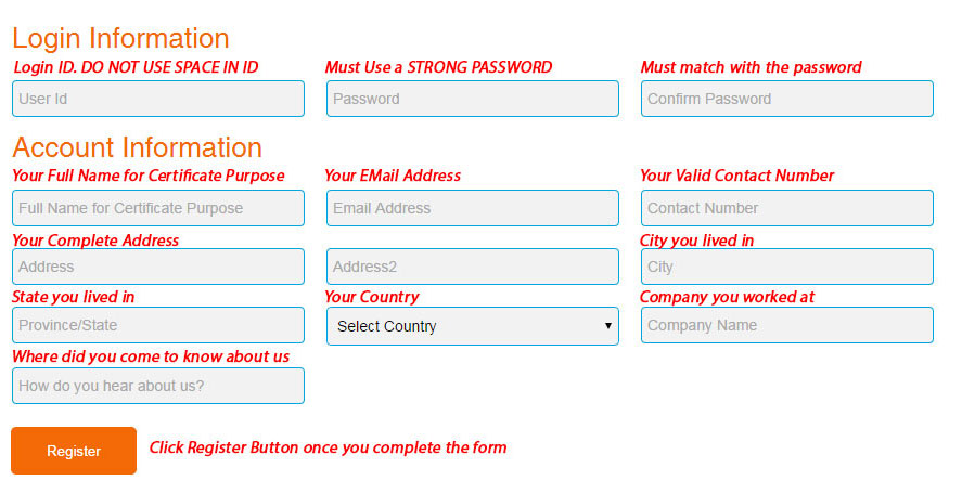 registration help